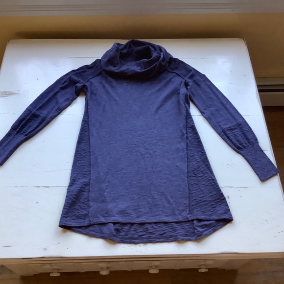 Ruby Moon blue lightweight knit cowl neck sweater Medium - Picture 2 of 10